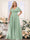 A-Line V-Neck Short Sleeves Chiffon Plus Size Bridesmaid Dresses with Pockets