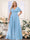 A-Line V-Neck Short Sleeves Chiffon Plus Size Bridesmaid Dresses with Pockets