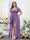 A-Line V-Neck Short Sleeves Split Side Chiffon Plus Size Bridesmaid Dresses with Pockets
