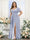 A-Line V-Neck Short Sleeves Split Side Chiffon Plus Size Bridesmaid Dresses with Pockets