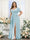 A-Line V-Neck Short Sleeves Split Side Chiffon Plus Size Bridesmaid Dresses with Pockets