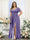 A-Line V-Neck Short Sleeves Split Side Chiffon Plus Size Bridesmaid Dresses with Pockets