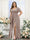 A-Line V-Neck Short Sleeves Split Side Chiffon Plus Size Bridesmaid Dresses with Pockets