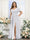 A-Line V-Neck Short Sleeves Split Side Chiffon Plus Size Bridesmaid Dresses with Pockets