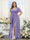 A-Line V-Neck Short Sleeves Split Side Chiffon Plus Size Bridesmaid Dresses with Pockets