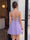 A-Line/Princess Spaghetti Straps Sleeveless Short/Mini Homecoming Dresses with Appliques