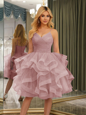knee length ball dresses Red Satin Multi-Straps Cocktail Dress Lisposa Formal Wedding Ball Gown Sweetheart Knee Length