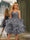 Spaghetti Straps Sleeveless Knee-Length Ball Gown Dresses with Ruffles