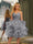 Spaghetti Straps Sleeveless Knee-Length Ball Gown Dresses with Ruffles