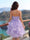 A-Line/Princess Spaghetti Straps Sleeveless Knee-Length Homecoming Dresses with Ruffles