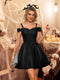 A-Line/Princess Spaghetti Straps Tulle Short Halloween Dresses with Appliques