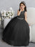 Crew Neck Tulle Flower Girl Dresses with Bowknot & Beading Waist