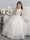 Crew Neck Tulle Flower Girl Dresses with Bowknot & Beading Waist