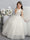 Crew Neck Tulle Flower Girl Dresses with Bowknot & Beading Waist