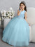 Crew Neck Tulle Flower Girl Dresses with Bowknot & Beading Waist