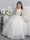 Crew Neck Tulle Flower Girl Dresses with Bowknot & Beading Waist