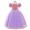 Ball-Gown Tulle Scoop Short Sleeves Flower Girl Dresses with Sequins & Appliques