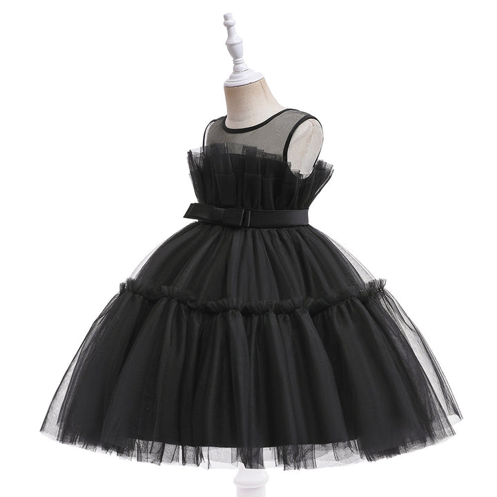 Ball Gown Scoop Sleeveless Tulle Flower Girl Dresses with Belt &amp; Bow(s)
