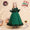 Ball Gown Scoop Long Sleeves Sequined Christmas Dresses for Girls