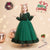 Ball Gown Scoop Long Sleeves Sequined Christmas Dresses for Girls