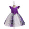 Scoop Sleeveless Knee-Length Printed Floral Christmas Dresses for Girls