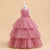 Tulle Ball Gown Scoop Sleeveless Ankle-Length Christmas Dresses for Girls