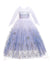 A-Line/Princess Scoop Long Sleeves Flower Girl Dresses with Printed Flowers & Watteau Train