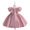 Ball Gown Scoop Puff Sleeves Flower Girl Dresses with Bowknot