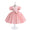Ball Gown Scoop Puff Sleeves Flower Girl Dresses with Bowknot