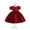 Ball Gown Scoop Puff Sleeves Flower Girl Dresses with Bowknot