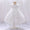 Ball Gown Scoop Short Sleeves Flower Girl Dresses with Appliques & Pearls