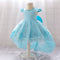 Ball Gown Scoop Short Sleeves Flower Girl Dresses with Appliques & Pearls