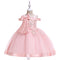 Ball Gown Off-the-Shoulder Sleeveless Flower Girl Dresses with Appliques & Bow Knot