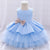 Ball Gown Scoop Sleeveless Tiered Flower Girl Dresses with Bowknot