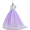 Princess Ball Gown Scoop Sleeveless Flower Girl Dresses with Appliques