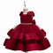 Princess Ball Gown Scoop Tiered Flower Girl Dresses with Pearls