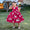 Princess Ball Gown Scoop Tiered Flower Girl Dresses with Polka Dots