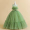 A-Line/Princess Illusion Scoop Flower Girl Dresses with Bow