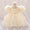 Ball Gown Scoop Puff Sleeves Flower Girl Dresses with Ruffles