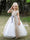 Ball Gown V-Neck Sleeveless Flower Girl Dresses with Sash