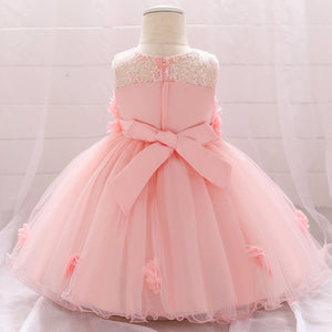 Ball Gown Scoop Sleeveless Flower Girl Dresses with Solid Flowers