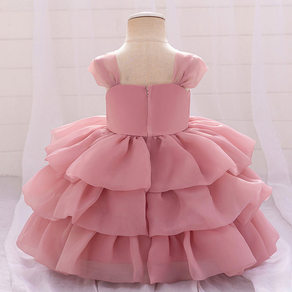 Ball Gown Scoop Sleeveless Flower Girl Dresses with Solid Flowers