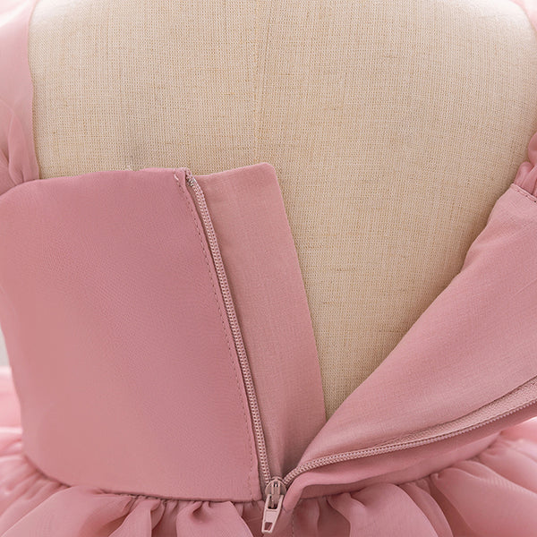 Ball Gown Scoop Sleeveless Flower Girl Dresses with Solid Flowers