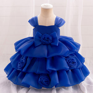 Ball Gown Scoop Sleeveless Flower Girl Dresses with Solid Flowers