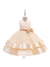 Ball Gown V-Neck Sleeveless Flower Girl Dresses with Bow Knot