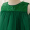Tiered Ball Gown Scoop Sleeveless Christmas Dresses for Girls