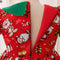 A-Line/Princess Scoop Puff Sleeves Christmas Dresses for Girls