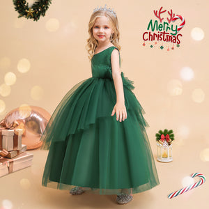 A-Line/Princess Asymmetrical Sleeveless Christmas Dresses for Girls