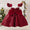 A-Line/Princess Scoop Flying Sleeves Christmas Dresses for Girls