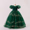 A-Line/Princess Scoop Puff Sleeves Christmas Dresses for Girls